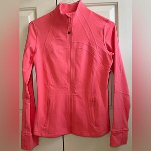 🍒LULULEMON Classic DEFINE Jacket sz 10 RASPBERRY CREAM Peachy-Pink ~ YUMMY!